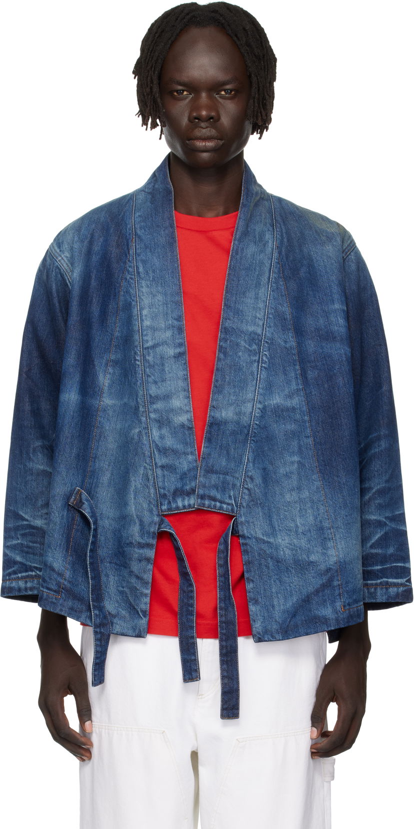 Куртка KENZO Kenzo Paris Kimono Denim Jacket Синій | FF65DV1466I7