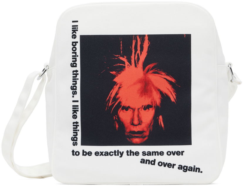 Сумка Comme des Garçons Andy Warhol Print Messenger Bag білий | FM-K201-051