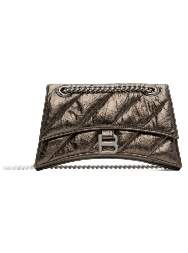 Сумка Balenciaga Small Crush Chain Bag Сірий | 716351 210IW