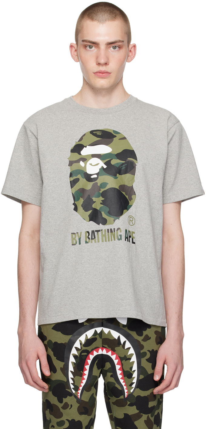Футболка BAPE 1st Camo T-Shirt Сірий | 001TEK301009M