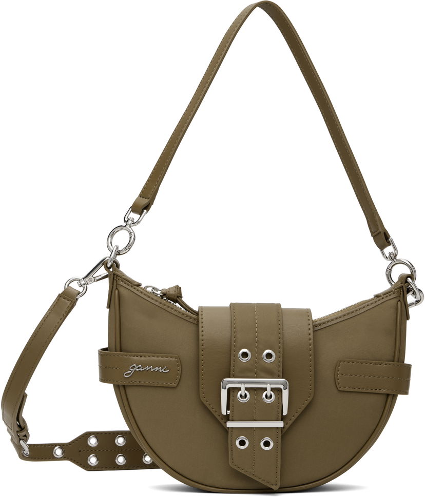 Сумка GANNI GANNI Bucky Small Crossbody Bag Зелений | A6363