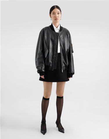 Спідниця Dolce & Gabbana Dolce & Gabbana A-Line Wool Crepe Miniskirt чорний | F4CYTTFU2TZN0000, 1
