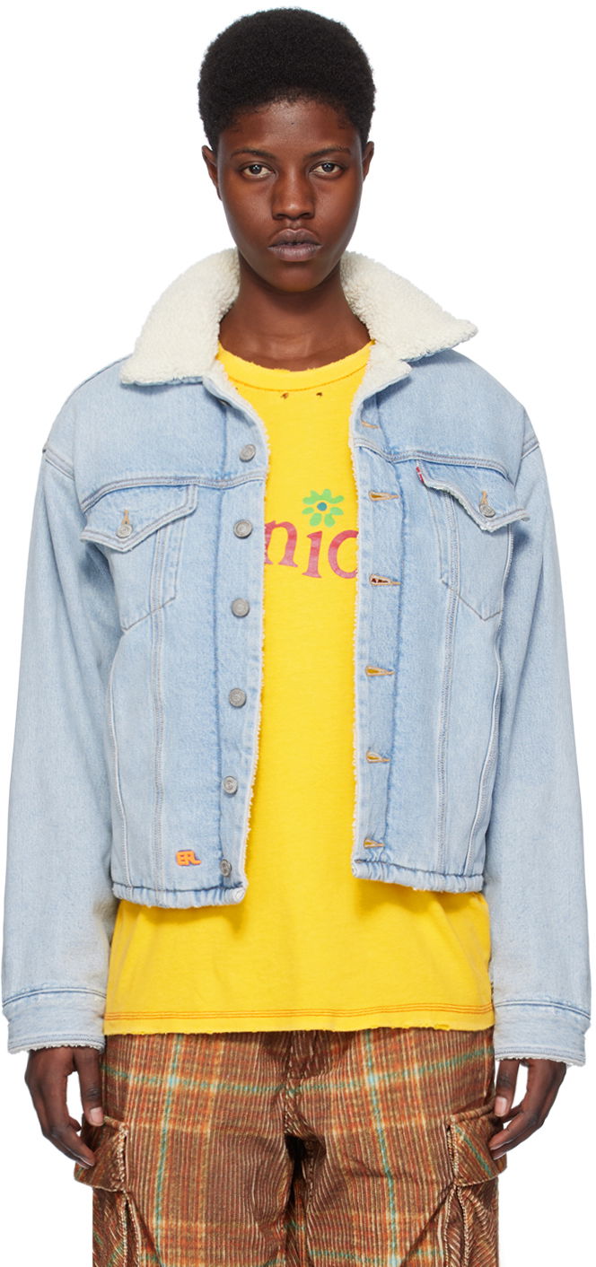 Куртка ERL ERL Denim Trucker Jacket Синій | ERL07J201