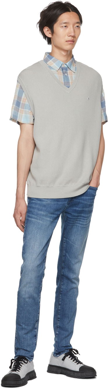 Cветр rag & bone Winslow Knit Vest Сірий | MBS22P012LL12, 3