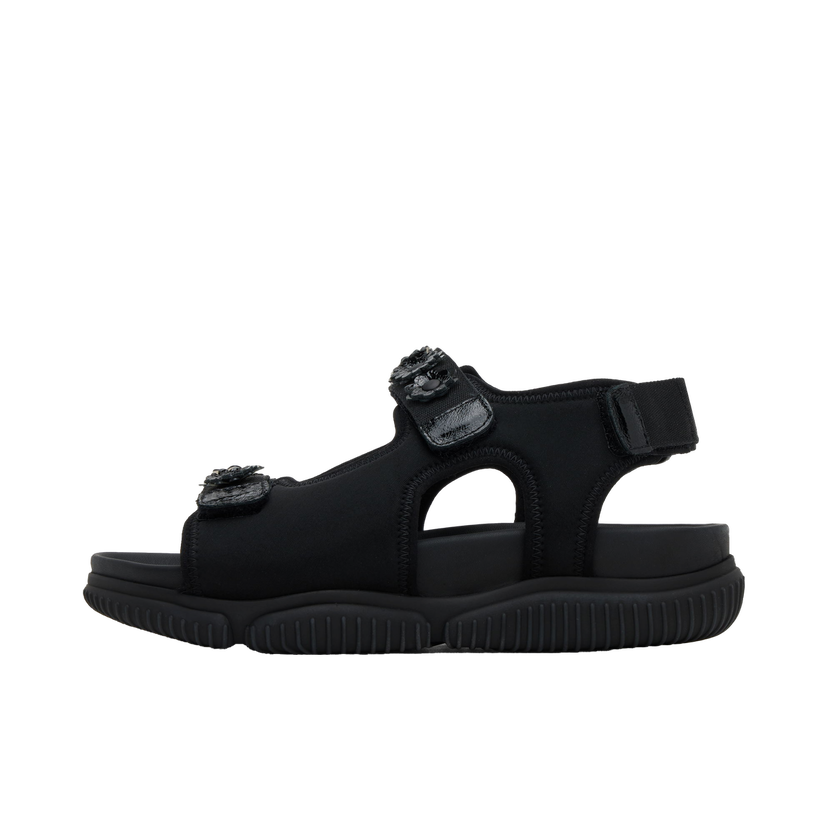 Кросівки та взуття Cecilie Bahnsen Valeria Flower Embellished Platform Sandals чорний | 4.24FTW30013 VALERIA