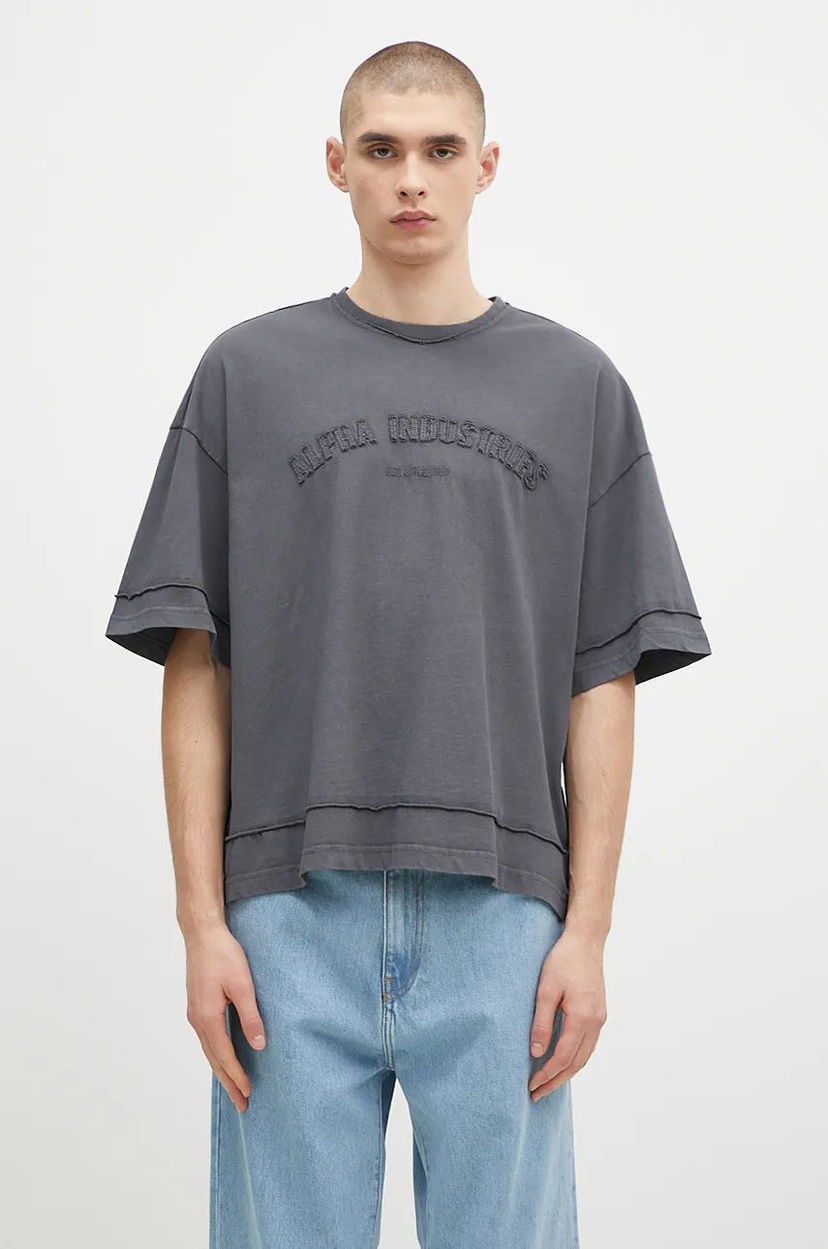 Футболки i безрукавка Alpha Industries Open Edge T-Shirt Сірий | 148505