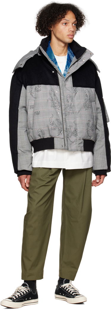 Пуховик Feng Chen Wang Feng Chen Wang Houndstooth Down Jacket Різнокольоровий | FUF14JK08, 3