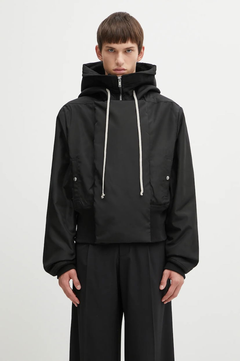 Парка Rick Owens Rick Owens DRKSHDW Cropped Alice Parka чорний | DU02E7781.NCV