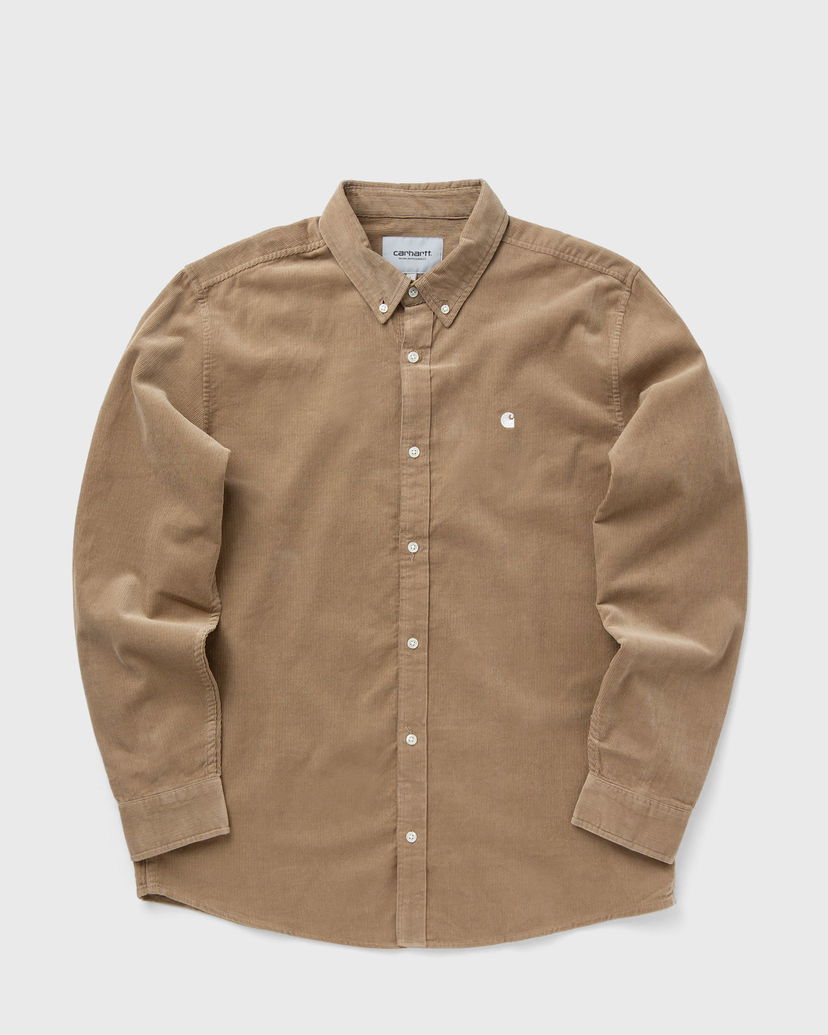 Сорочка Carhartt WIP Madison Long Sleeve Corduroy Shirt бежевий | I030580-1OY.XX