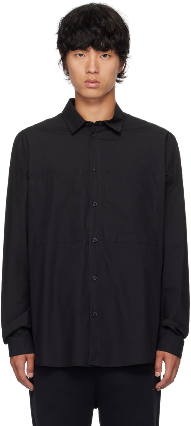 Сорочка Moncler Black Patch Pocket Shirt чорний | J20912F00001549CG