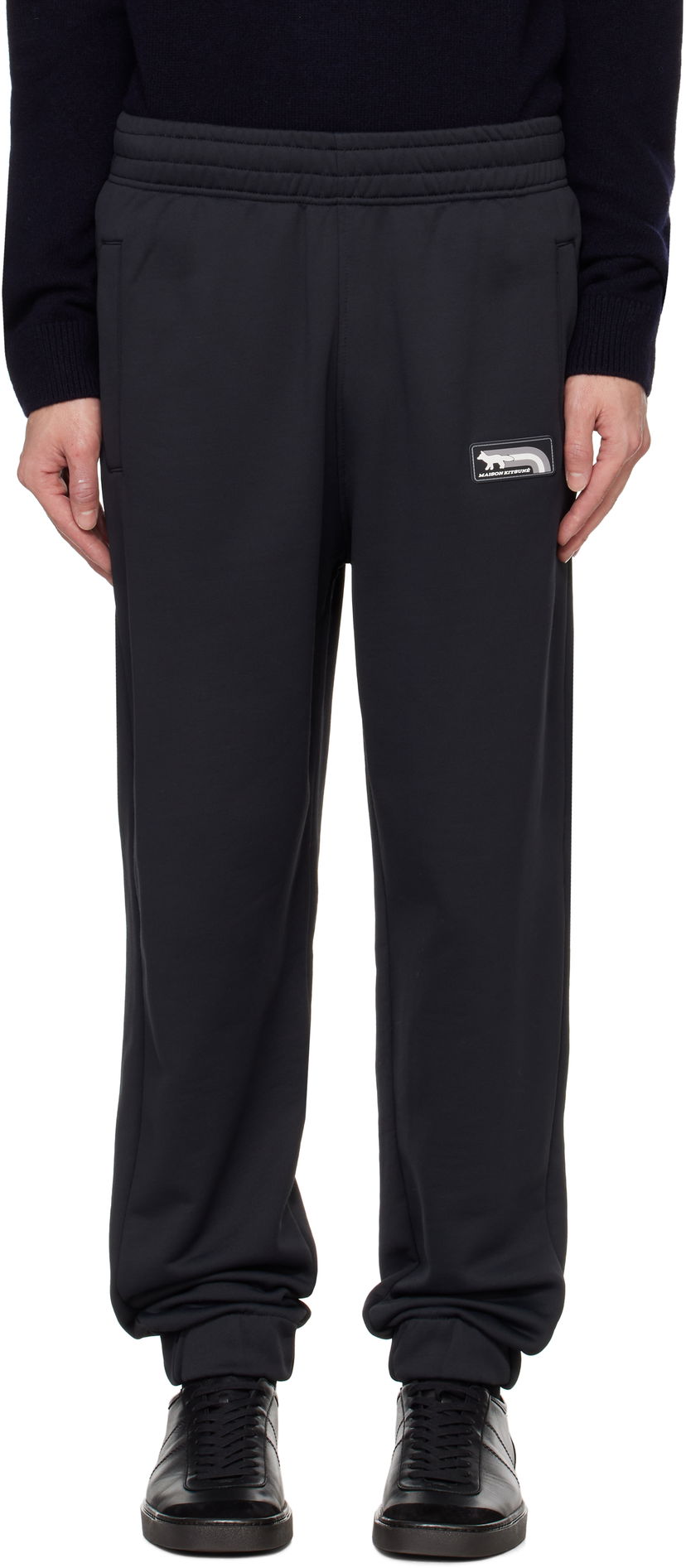 Спортивні штани MAISON KITSUNÉ Flash Fox Sweatpants чорний | NM01113KM0322