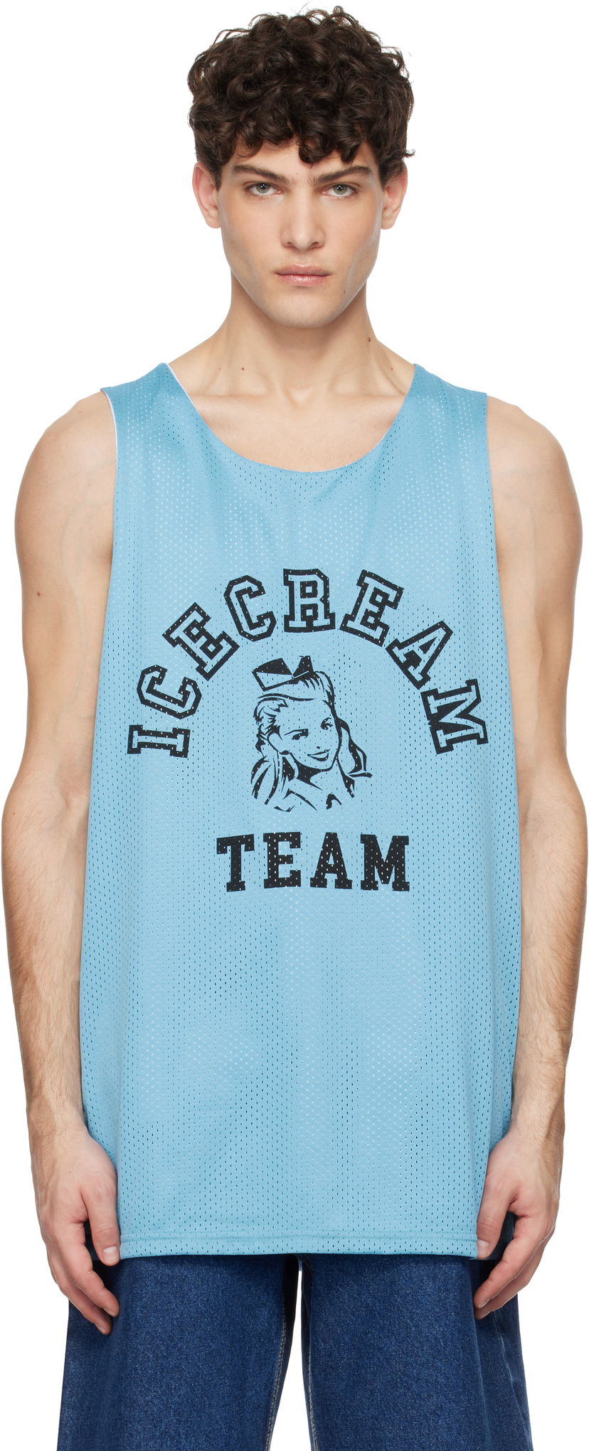 Безрукавка BBC IceCream ICECREAM 'Team' Reversible Mesh Tank Top Синій | IC24467