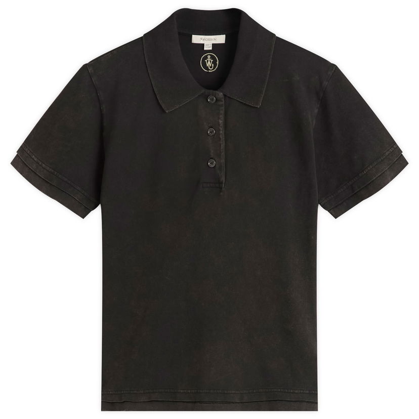 Сорочка поло JW Anderson JW Anderson Layered Short Sleeve Polo Top, Size Large чорний | JO0277-PG1808-781