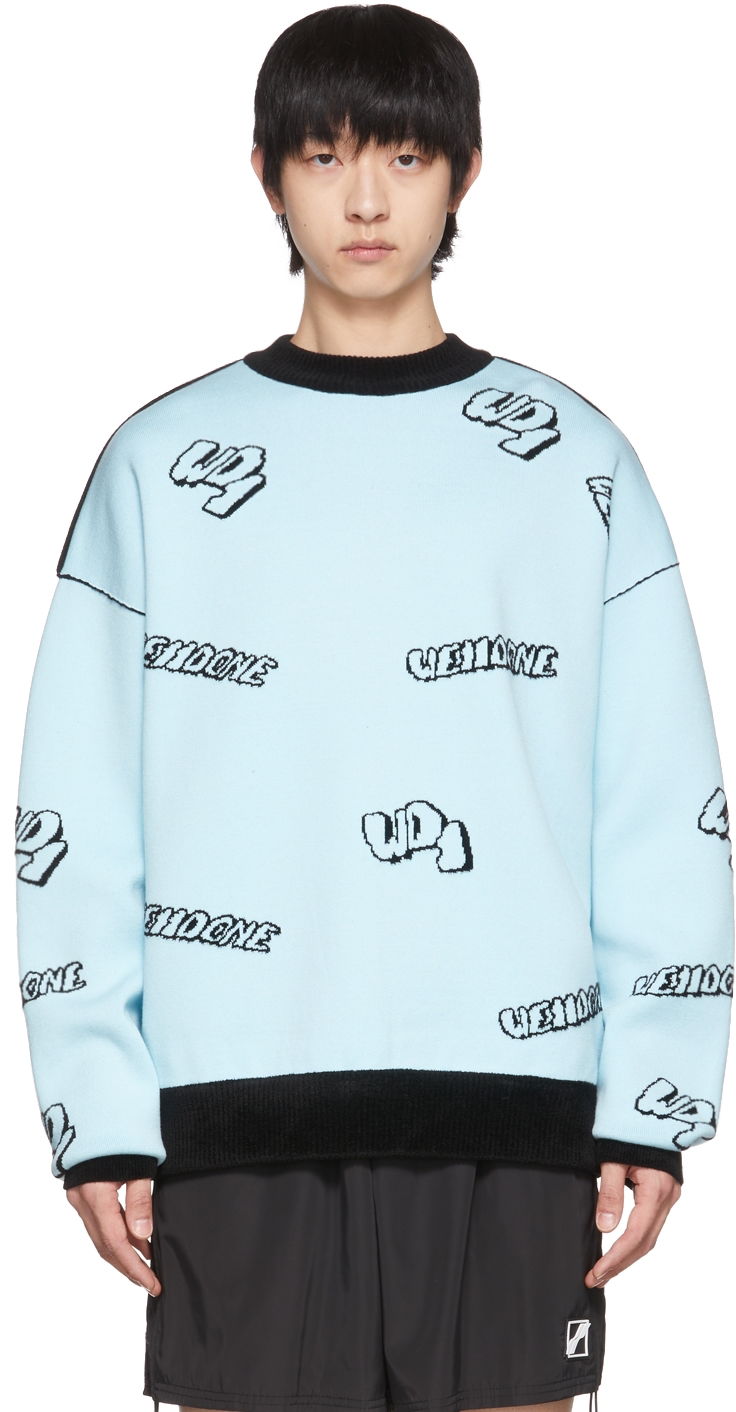 Cветр We11done We11done Reversible Sweater Синій | WD-KT1-22-629-U-SK