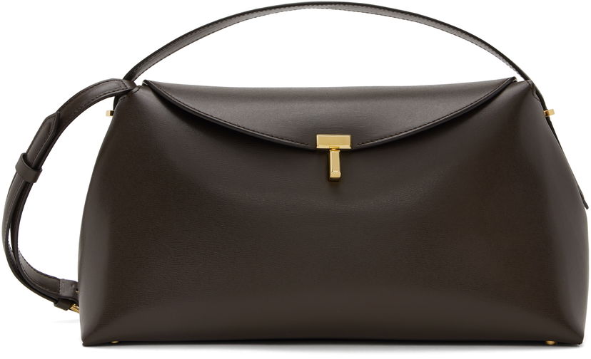 Сумочка TOTEME Toteme T-Lock Top Handle Bag Коричневий | 244-WAL956-LE0025