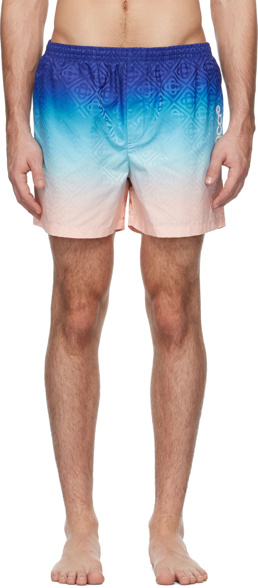 Купальники Casablanca Printed Swim Shorts Синій | MPS25-TR-224-01