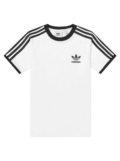 Футболка adidas Originals 3 Stripe Tee білий | IA4846