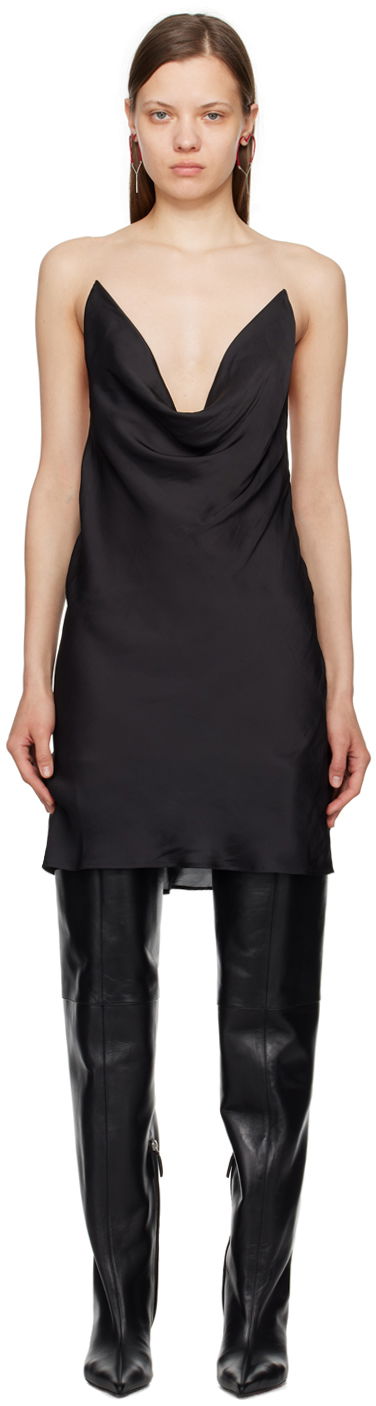плаття Y/PROJECT Black Invisible Strap Minidress чорний | 102DR005