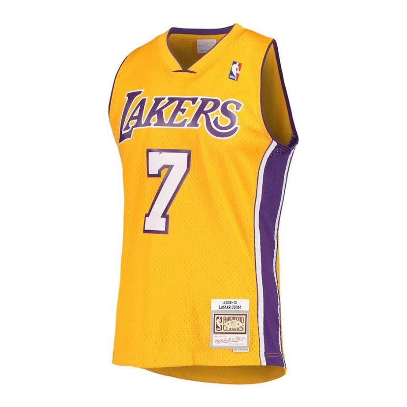 Джерсі Mitchell & Ness Los Angeles Lakers Lamar Odom #7 Hardwood Classics NBA Swingman Jersey Жовтий | SMJYGS20047-LALGOLD09LOM