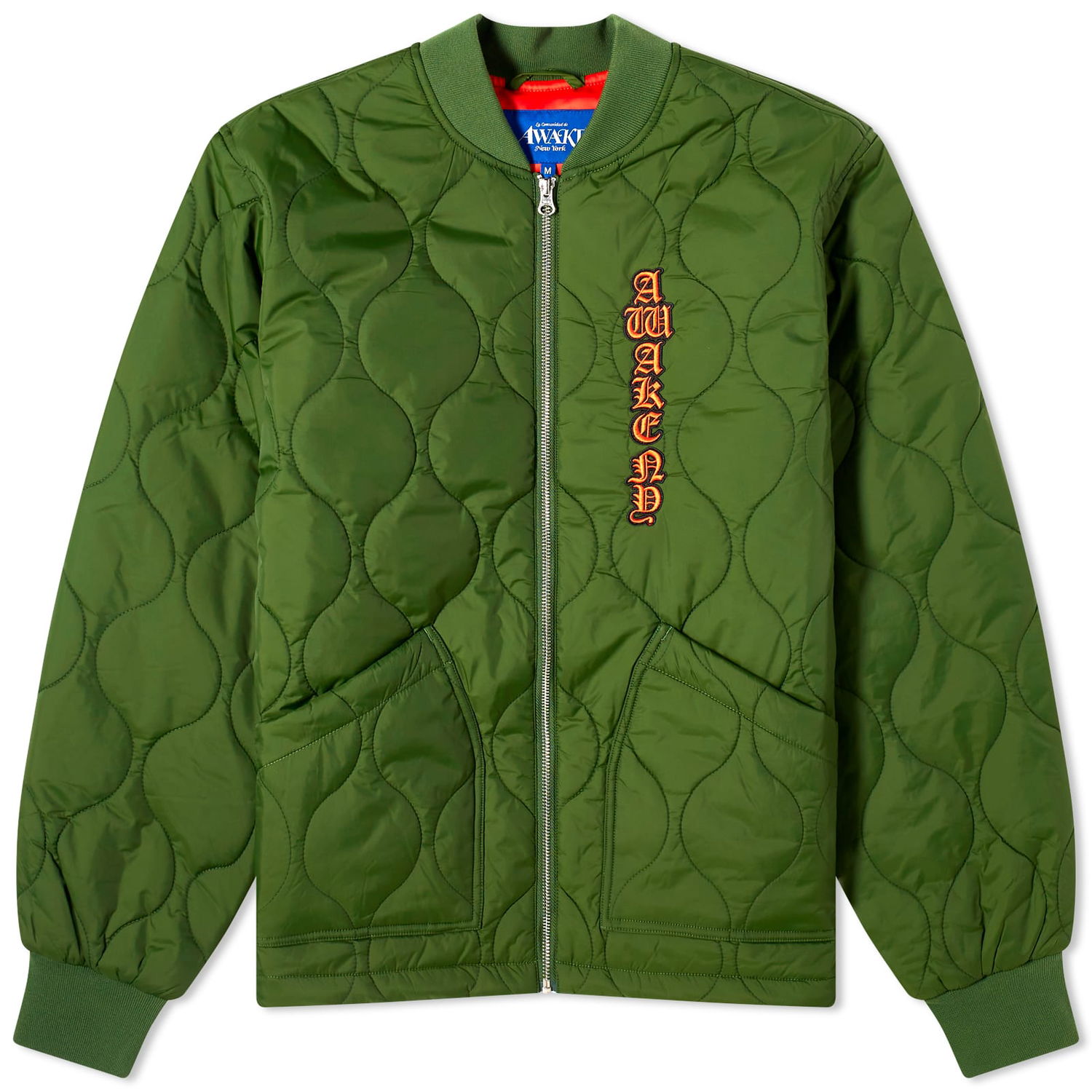 Куртка Awake NY Cobra Quilted Bomber Jacket Зелений | AWK-FW23-OT003-FST, 0