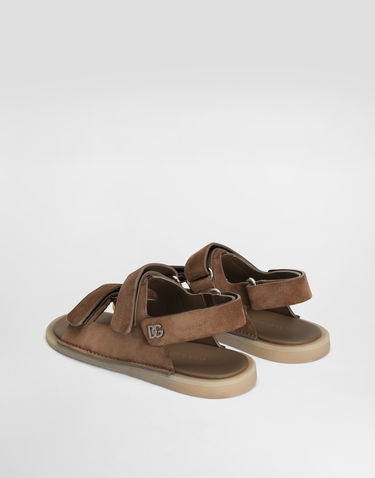 Аксесуари Dolce & Gabbana Dolce & Gabbana Suede Sandals Коричневий | A80492AT44180024, 2