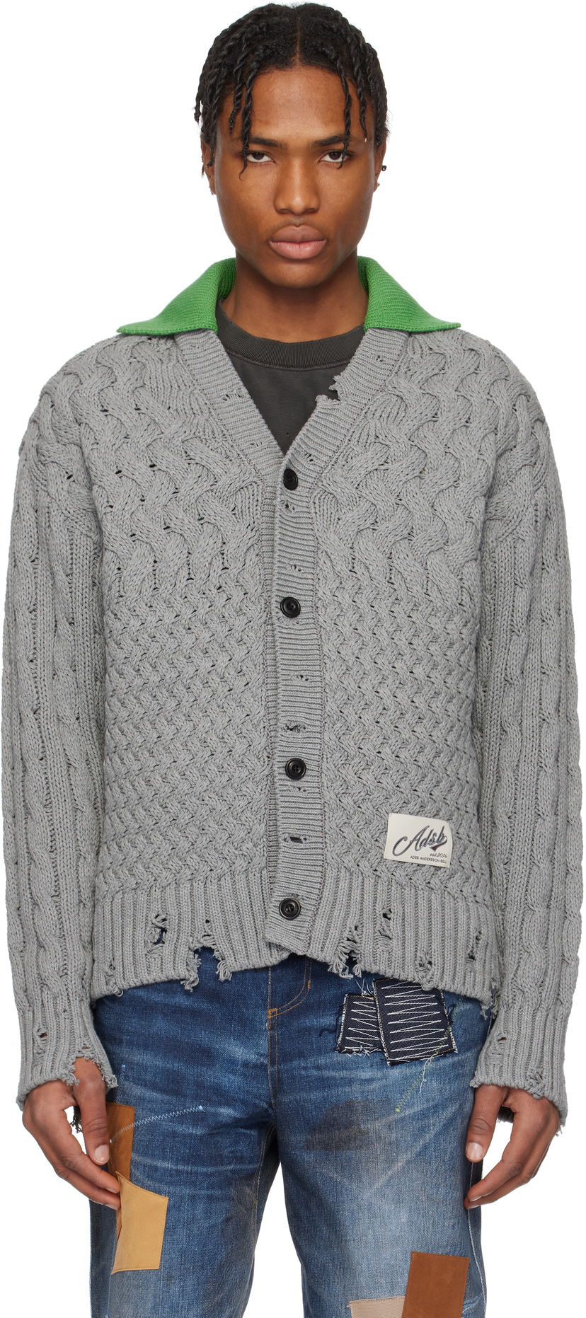 Cветр Andersson Bell Andersson Bell V-Neck Knit Cardigan Сірий | atb1241m