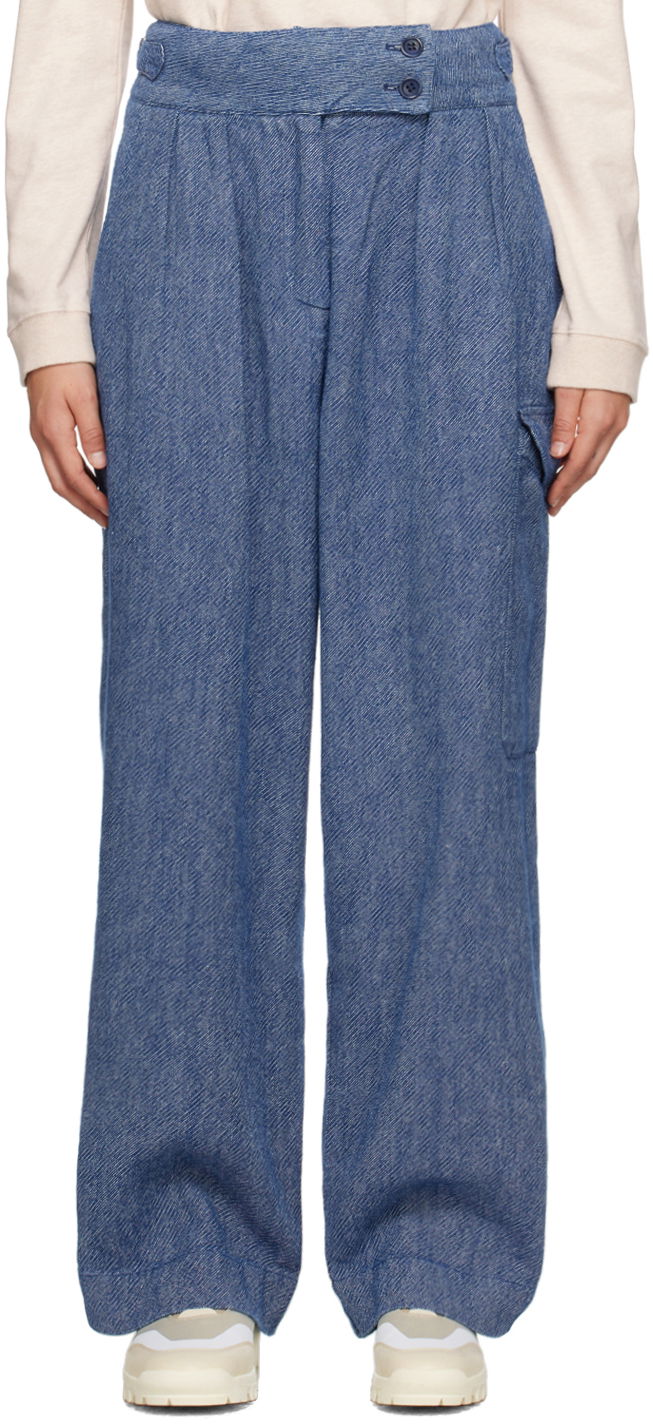 Штани карго YMC YMC Rapture Cargo Pants Синій | Q4UMH