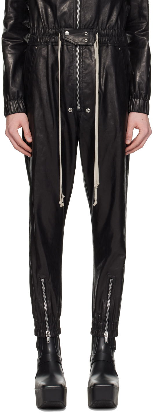 Комбінезон Rick Owens Rick Owens Luxor Leather Jumpsuit чорний | RU01D3564 LSU