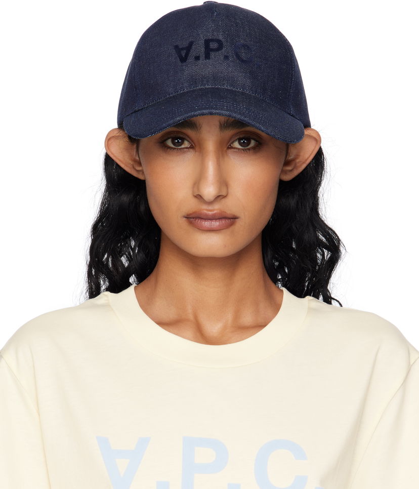 Кепка A.P.C. A.P.C. Charlie Eden 'VPC' Baseball Cap темно-синій | COHIZ-M24090