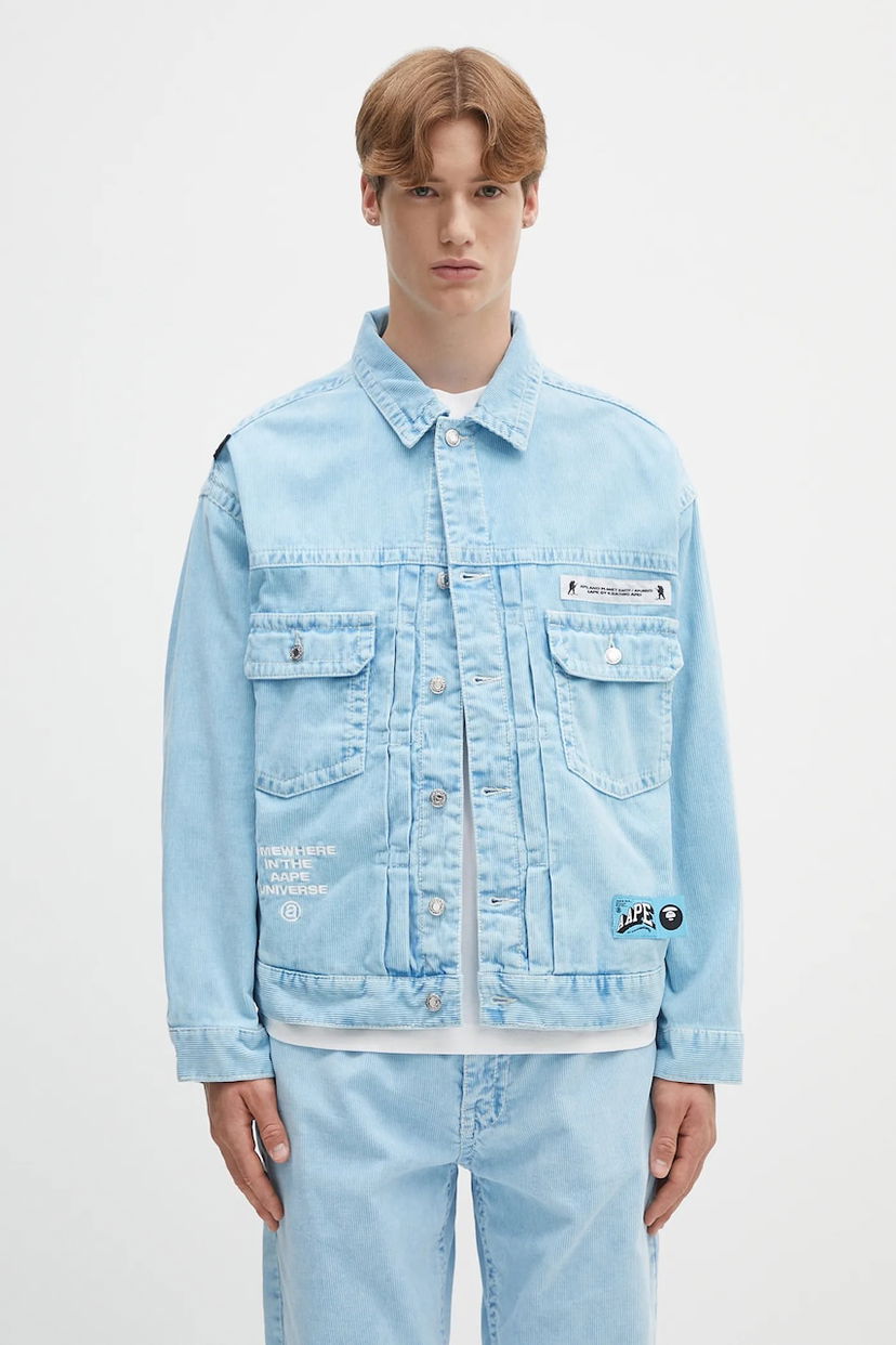 Куртка AAPE by A Bathing Ape AAPE Main Light Weight Jacket Синій | AAPLJM7674XXN