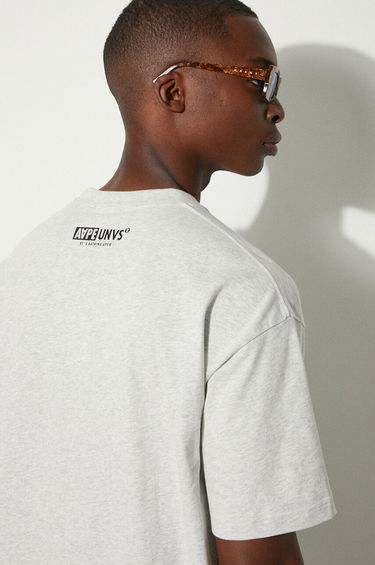 Футболка AAPE by A Bathing Ape AAPE By A Bathing Ape Basic Tee Print T-Shirt Сірий | AAPTEM1444XAM, 4