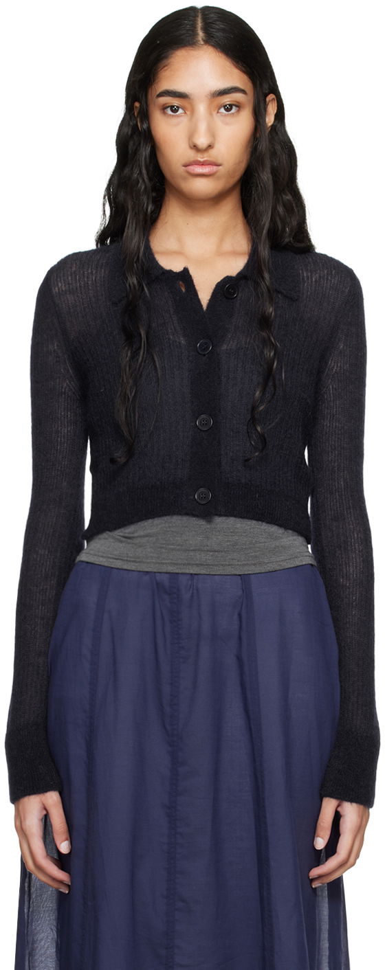 Cветр Cecilie Bahnsen Cecilie Bahnsen Jacqueline Cropped Cardigan чорний | 2.24KNI52004 JAQUELINE CARDIGAN