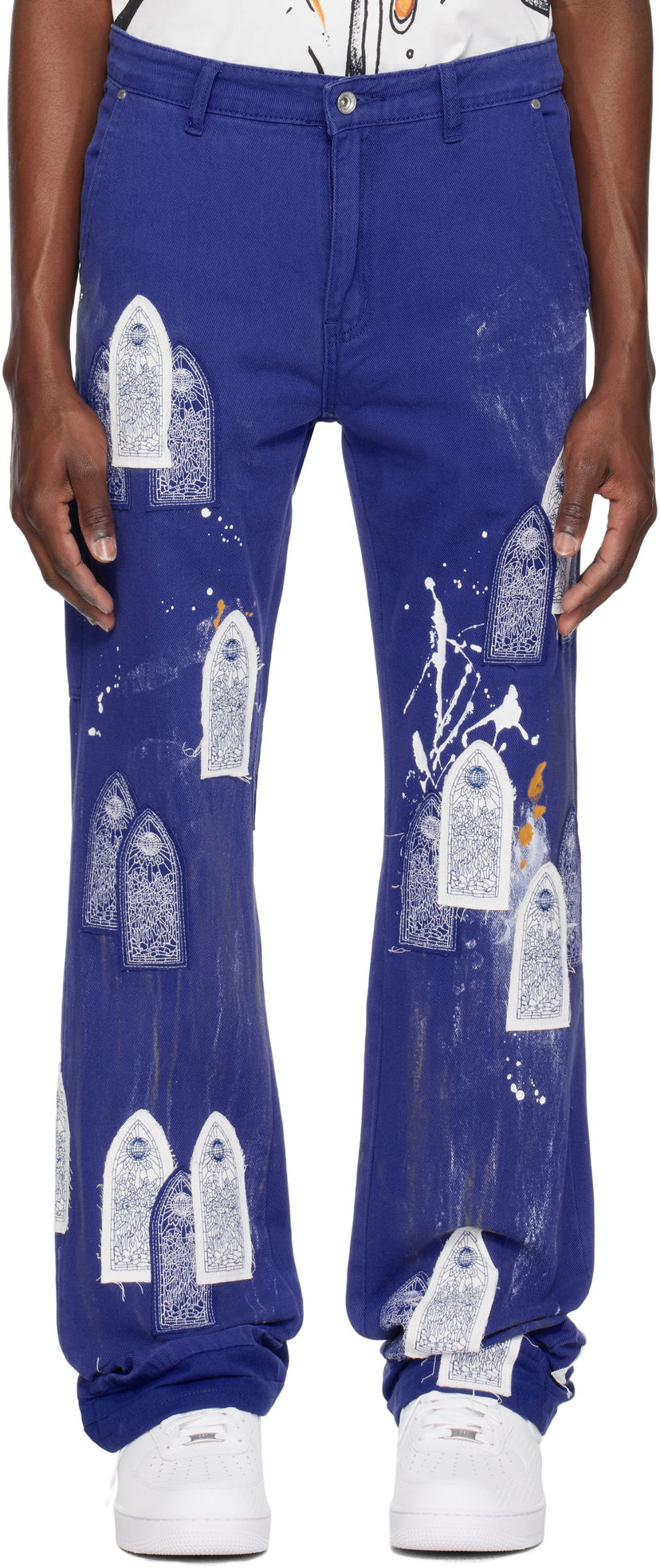 Джинси Who Decides War Who Decides War Painter Carpenter Jeans Синій | 1121080010SS25