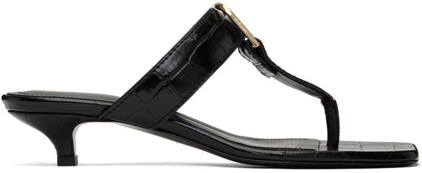 Аксесуари TOTEME TOTEME 'The Belted Croco' Heeled Sandals чорний | 242-WAS2043-LE0023