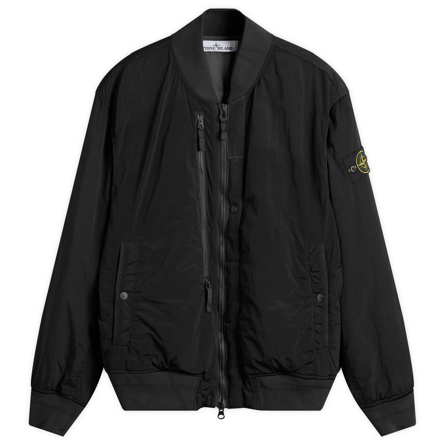 Куртка бомбер Stone Island Nylon Metal EcoNyl PrimaLoft Bomber Jacket чорний | K2S154100038-V0029, 1