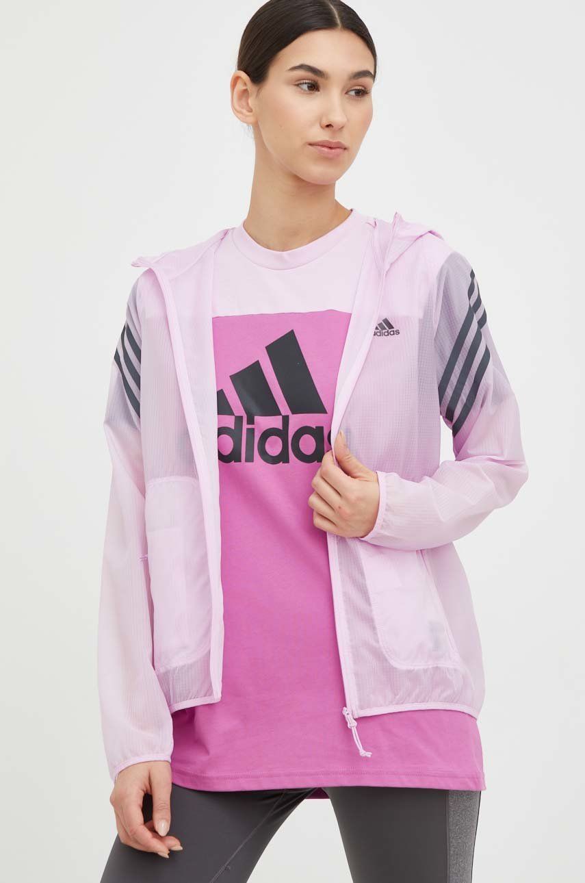 Вітровка adidas Performance Run Icons Performance Jacket Рожевий | HK9122, 0