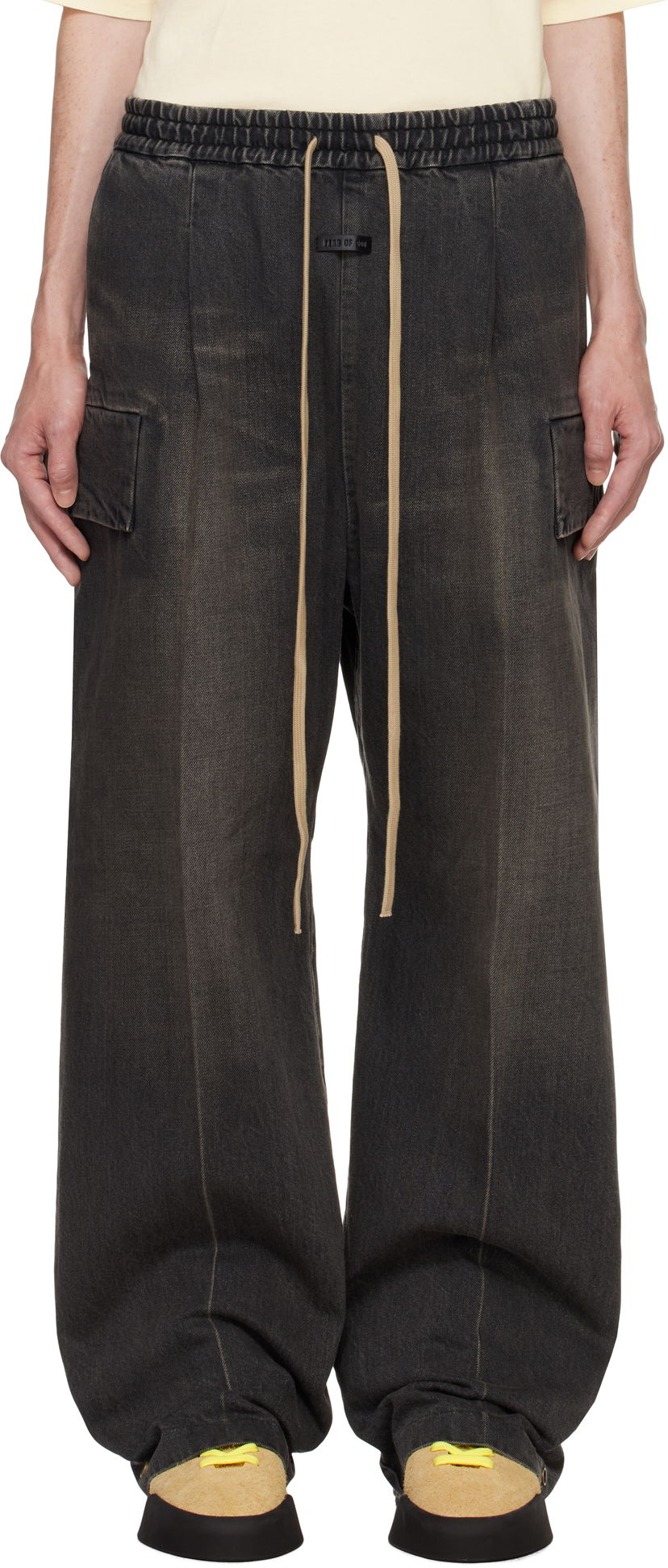 Штани карго Fear of God Wide-Leg Cargo Pants чорний | FG24FW40-2010DNM
