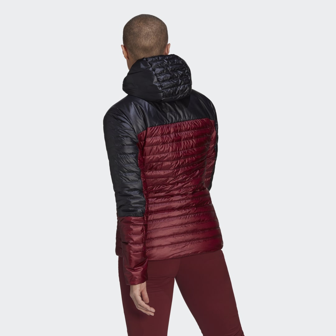 Пуховик adidas Originals Techrock Year-Round Down Hooded Jacket Бордовий | H55934, 1