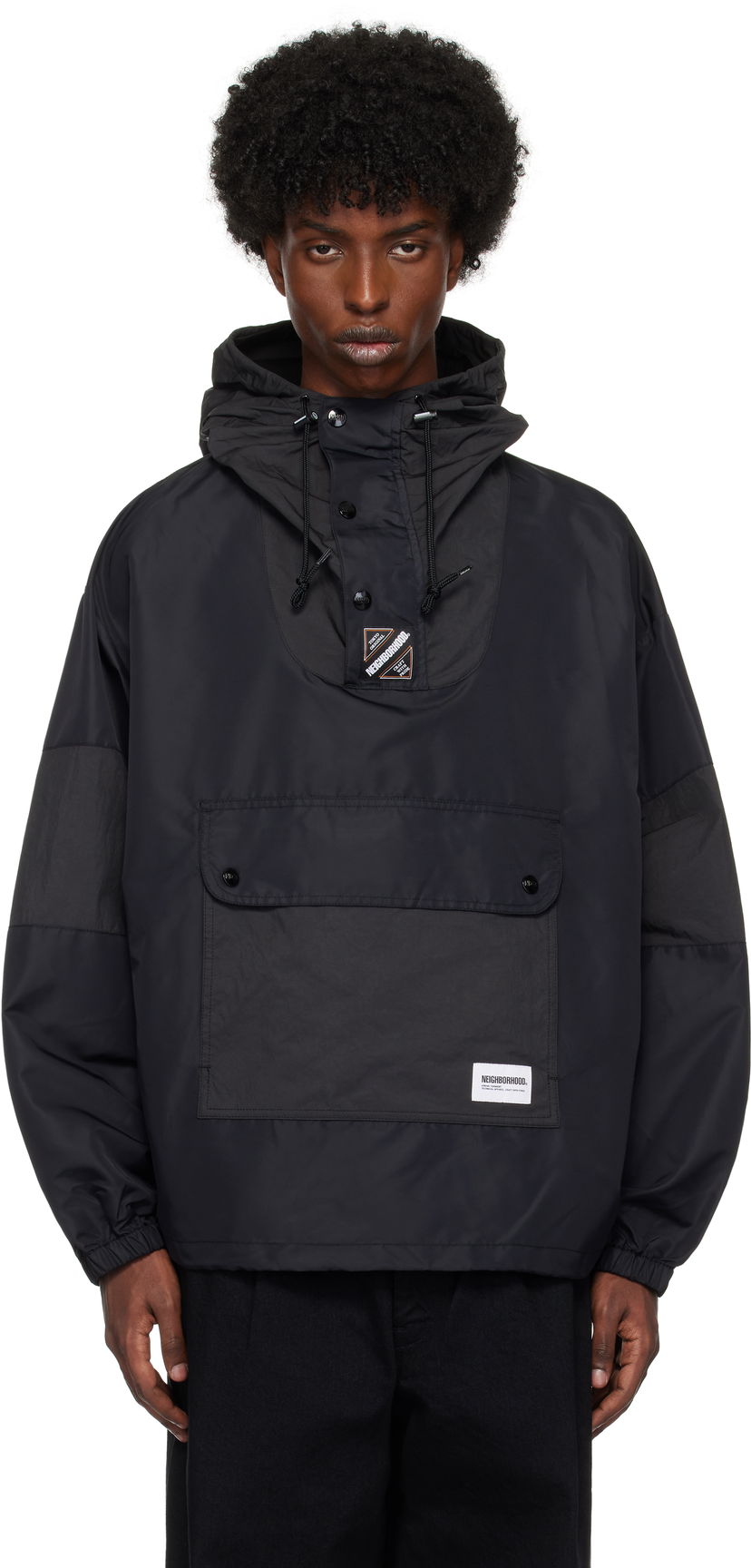 Вітровка Neighborhood Water-Repellent Anorak чорний | 242TSNH-JKM11