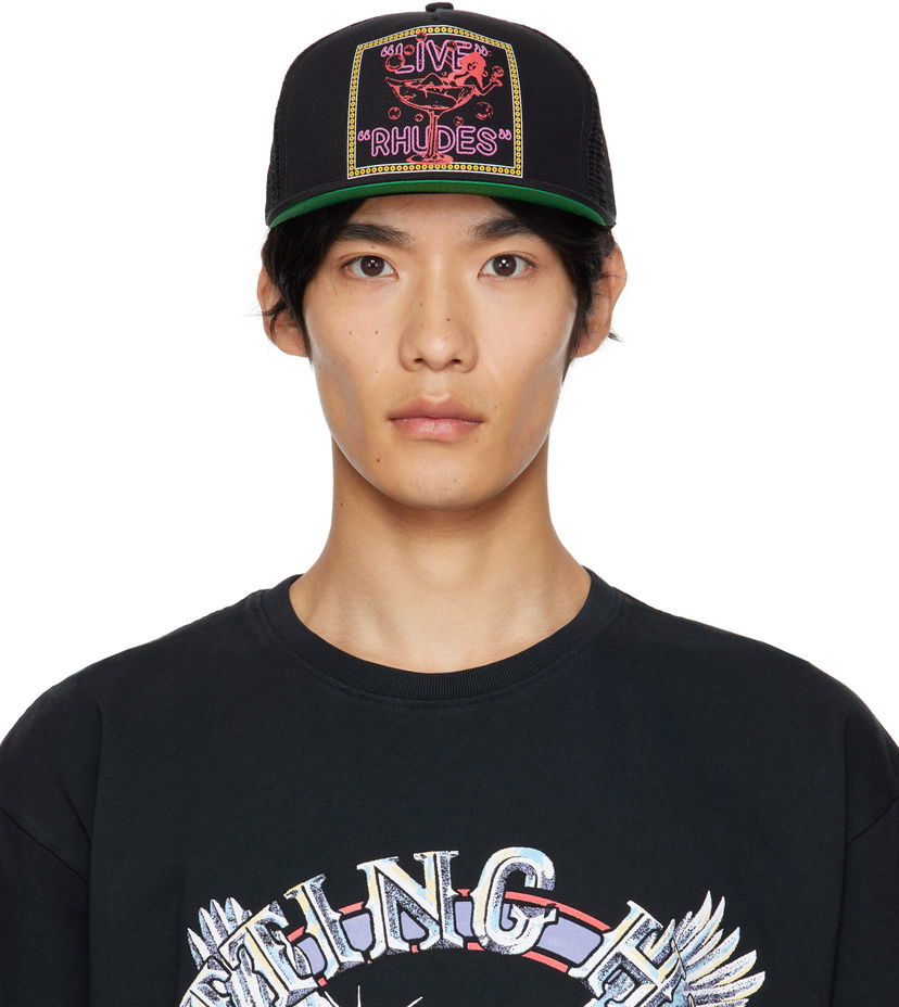 Кепка Rhude Rhude 'Live Rhudes' Trucker Hat чорний | RHPF25HA01747