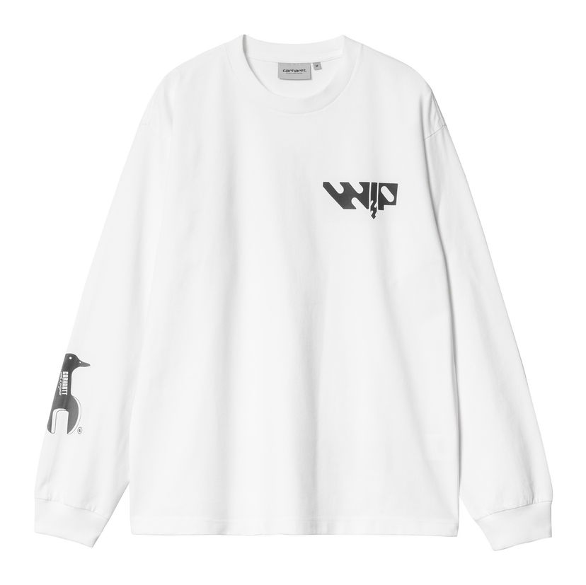 Футболка Carhartt WIP Long Sleeve Graphic Print T-Shirt білий | I034411_9