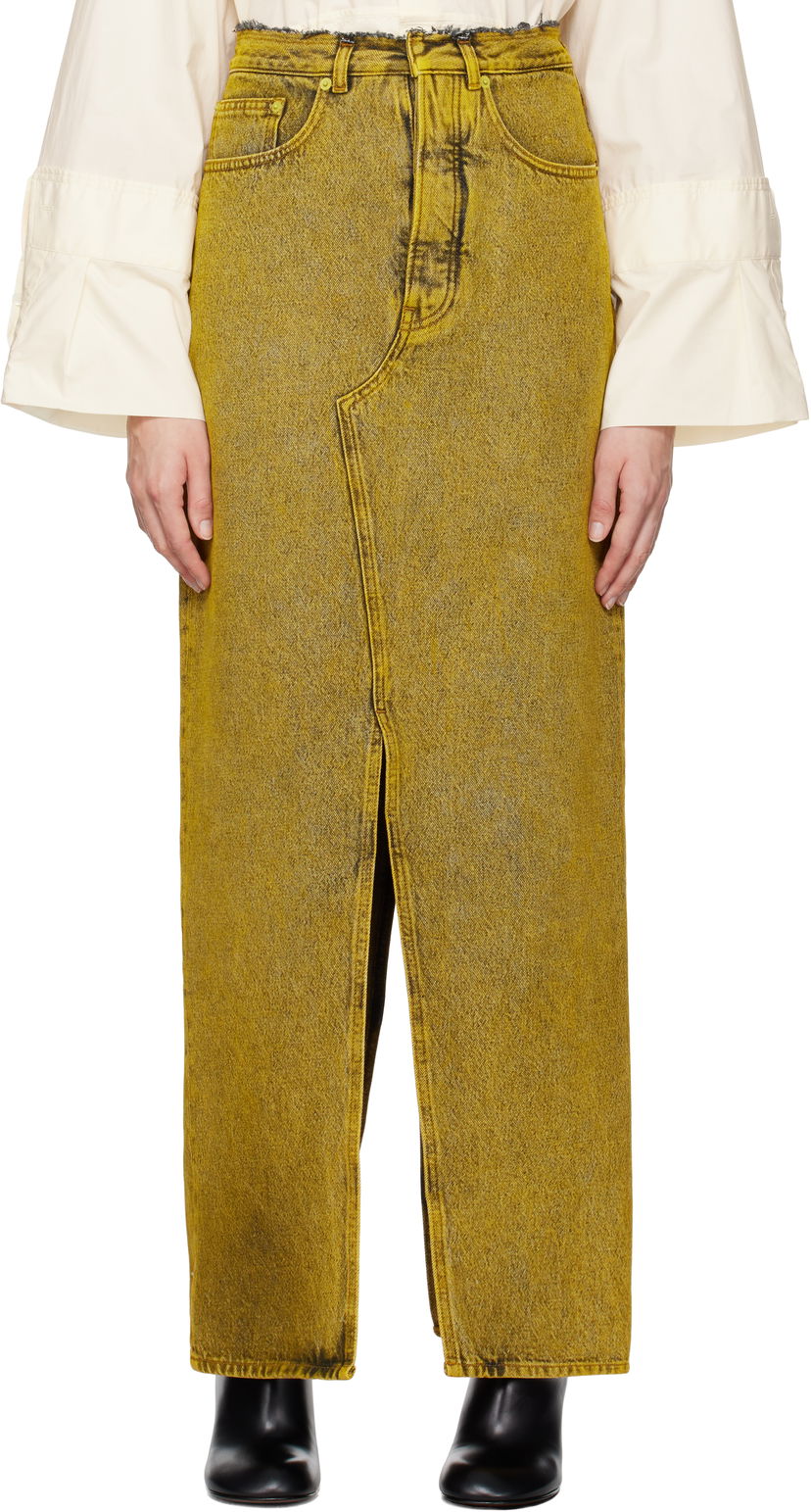 Спідниця Maison Margiela Long Denim Maxi Skirt Жовтий | S62MI0021 S30652
