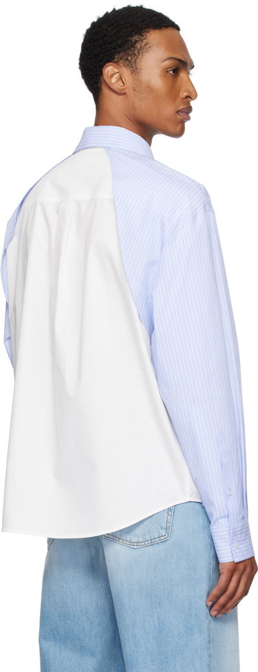 Сорочка We11done We11done Striped Layered Shirt Синій | WD-SH2-25-182-M-BL, 2