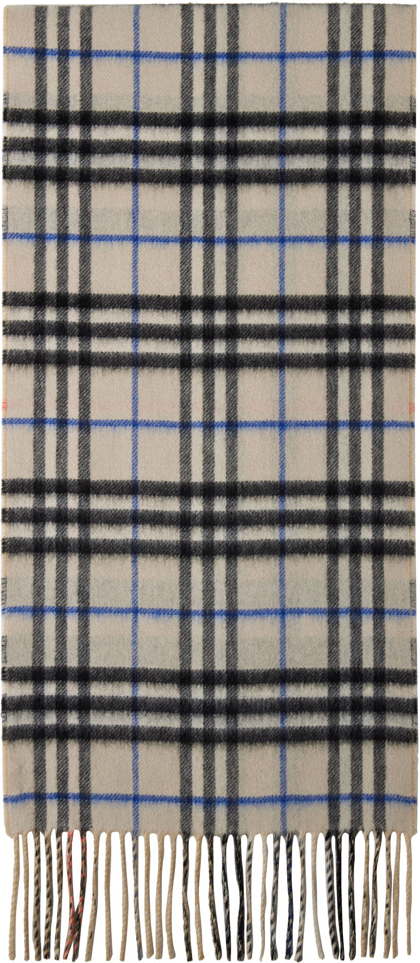 Шарф Burberry Burberry Medium Cashmere Check Scarf бежевий | 8090952