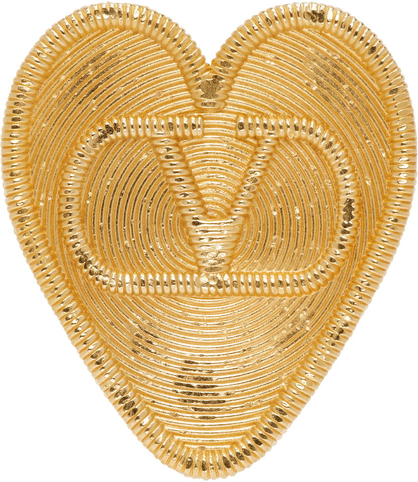 Pin Valentino Valentino Garavani Fil Perdu Gold-Tone Heart Brooch Металік | 6W0J0Z95MET