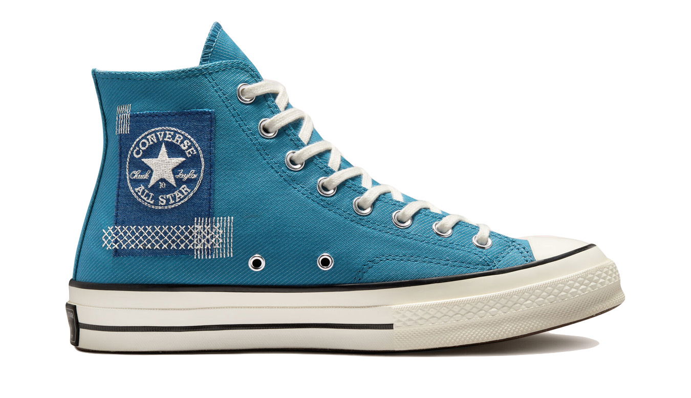 Кросівки та взуття Converse Chuck 70 High Patchwork Синій | A00733C, 0