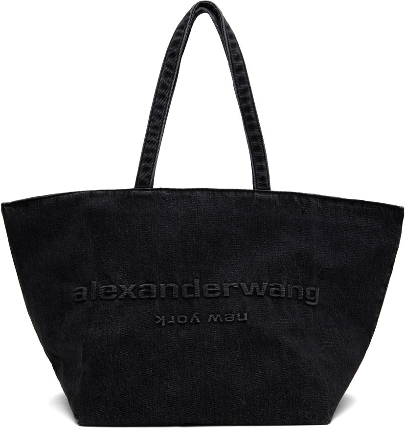 сумка-тоут Alexander Wang Alexander Wang Punch Denim Tote чорний | 20125T30T
