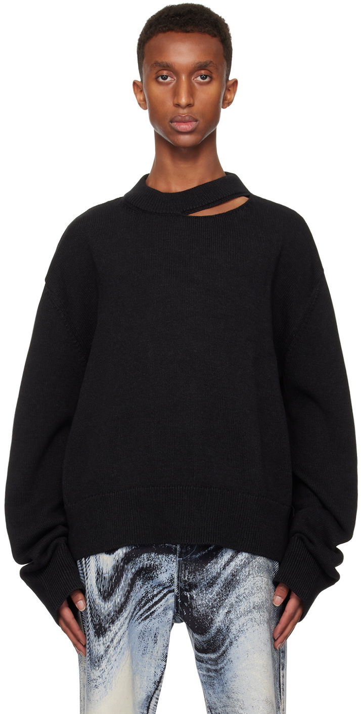 Cветр Camper Camperlab Melange Knit Sweater чорний | AU00011-002