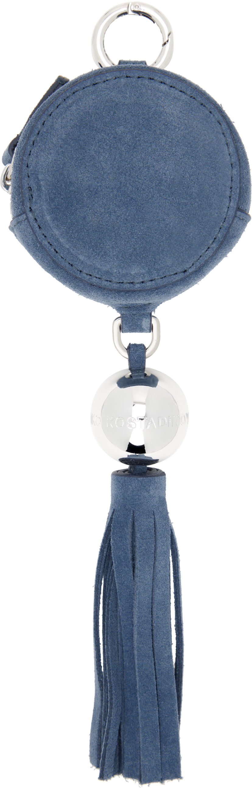Брелоки KIKO KOSTADINOV Kiko Kostadinov Orb Suede Coin Pouch with Tassel Синій | KKWSS25SL03-140