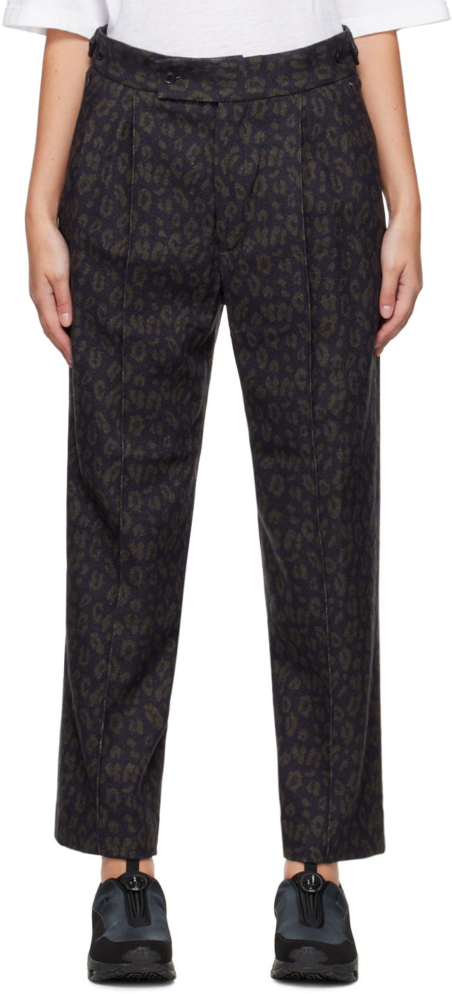 Штани Needles Jacquard Trousers чорний | LQ147